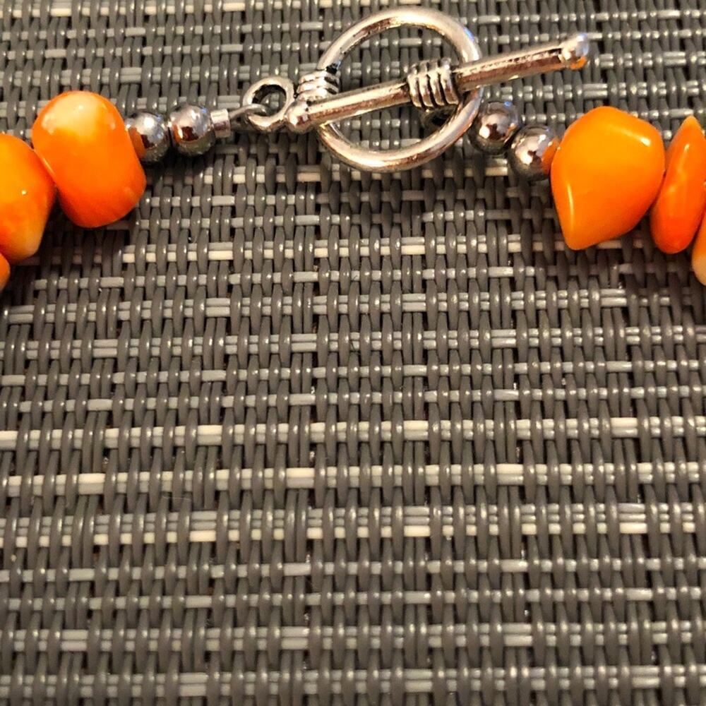 Girls Orange Bamboo Bracelet - Picture 3 of 3
